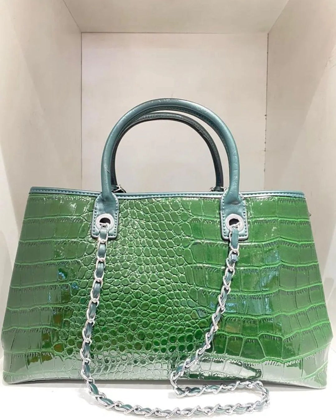 Croco Luxe Chainbag
