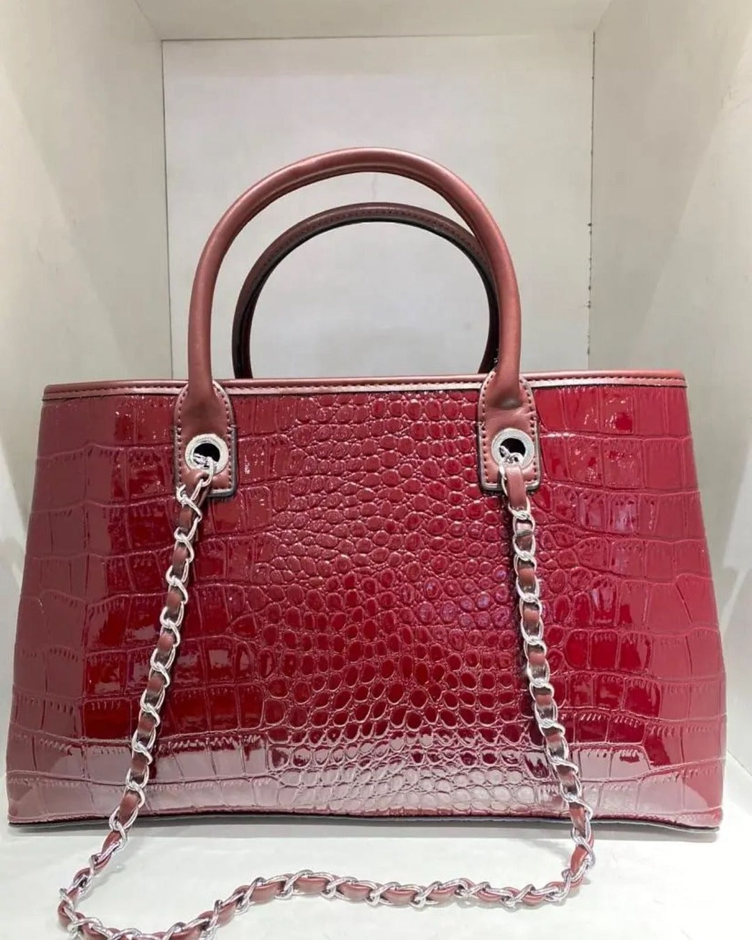 Croco Luxe Chainbag