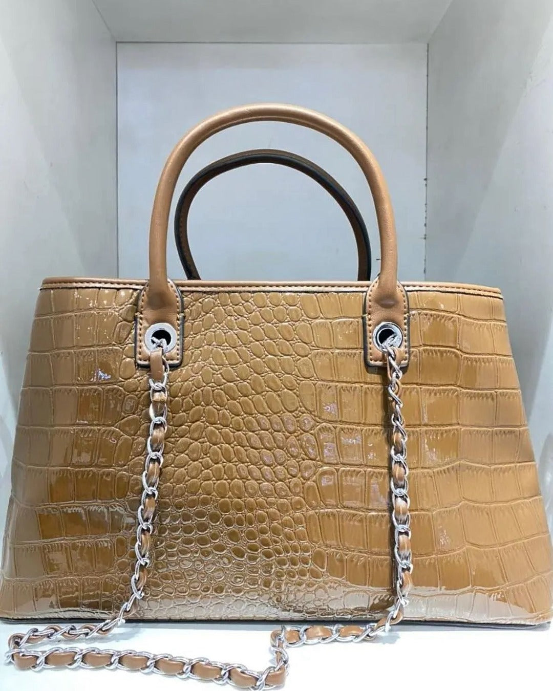 Croco Luxe Chainbag